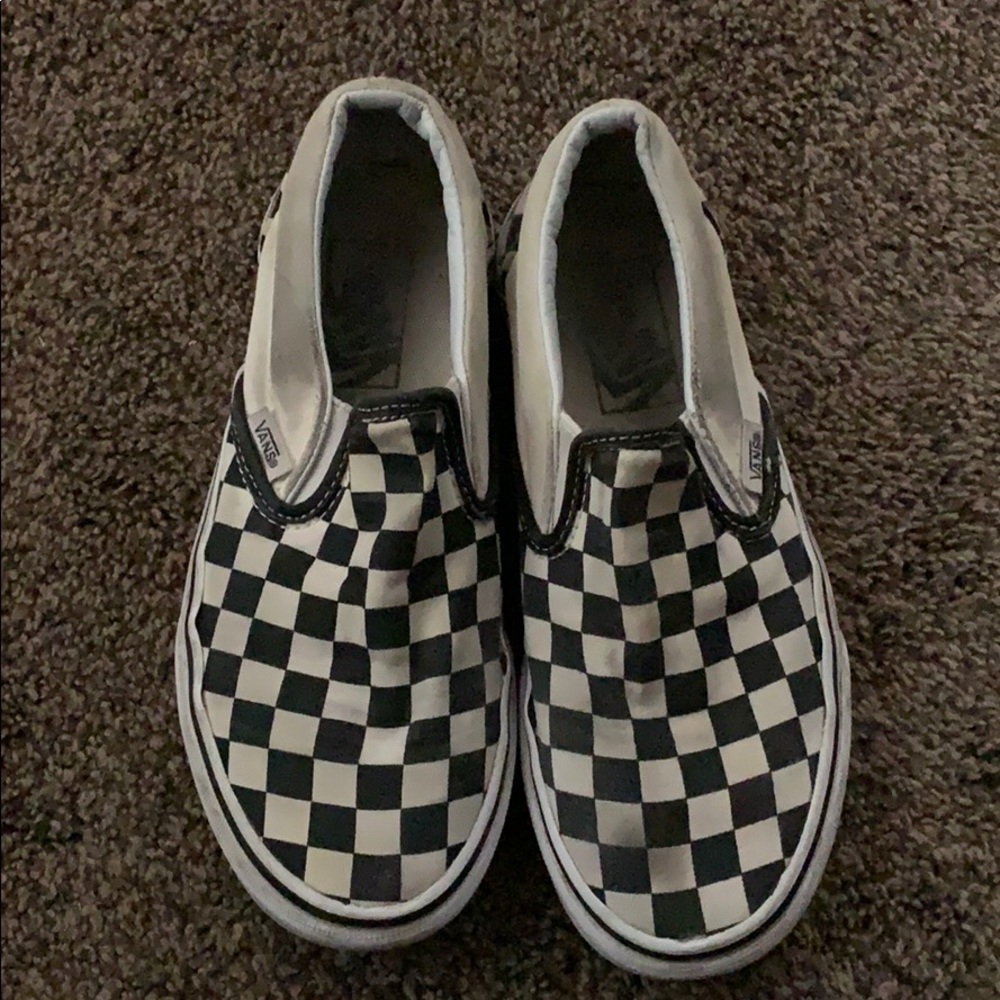 Black & White Checkered Vans